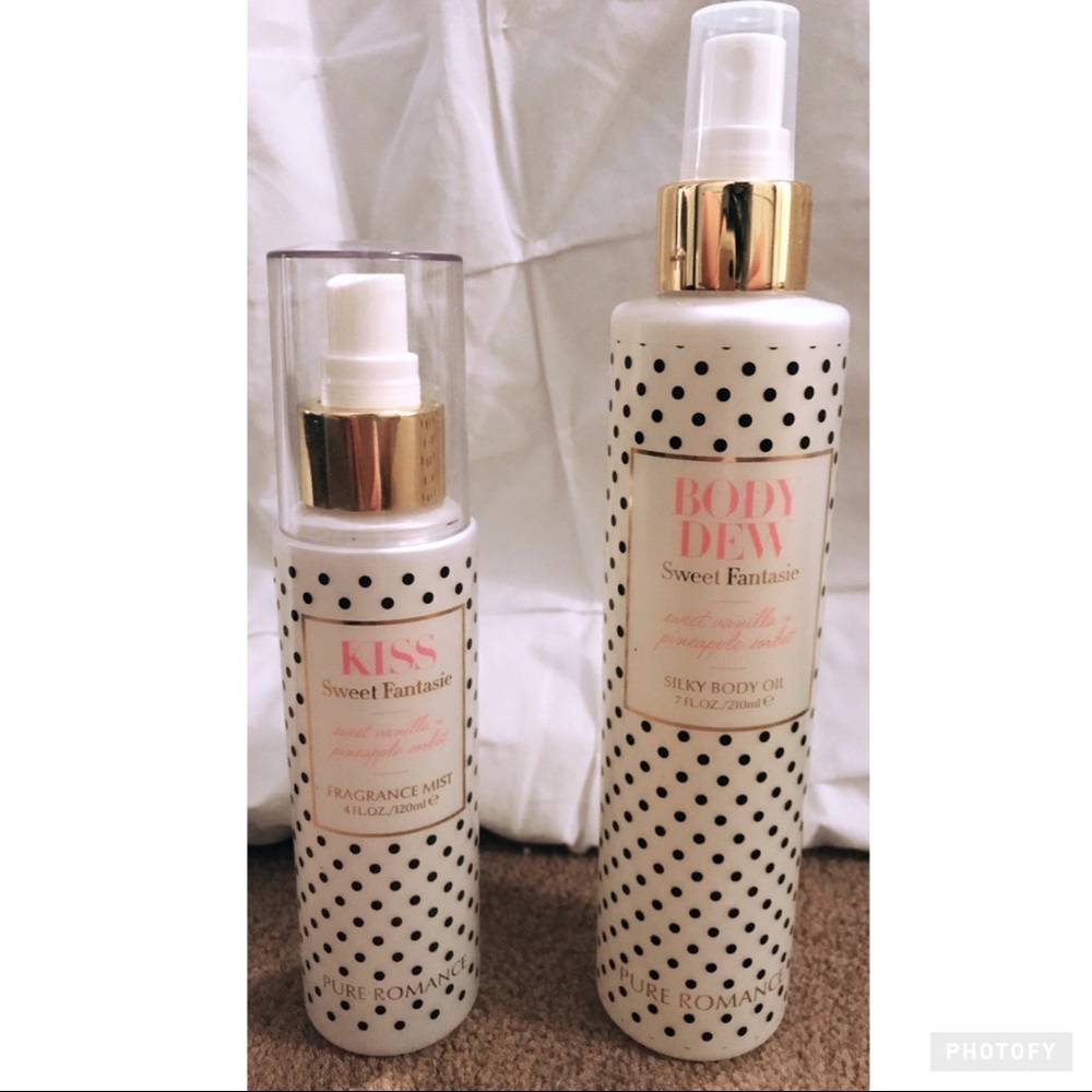 Pure Romance body oil and mist
